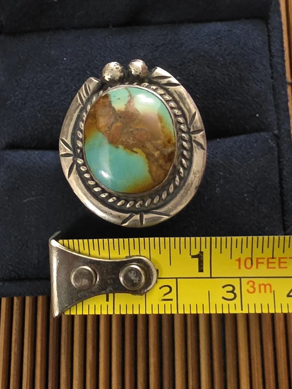Sterling Silver Navajo Turquoise Ring (Vintage)